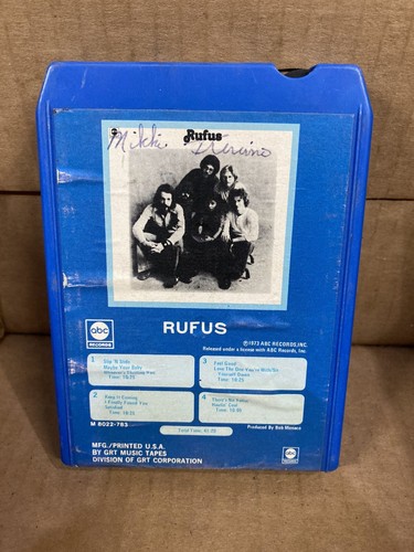 Rufus 1973 track cassette - rufus, 8-track