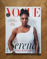 Vogue UK Magazine November 2020 Serena Williams Tennis Star Front Cover New 