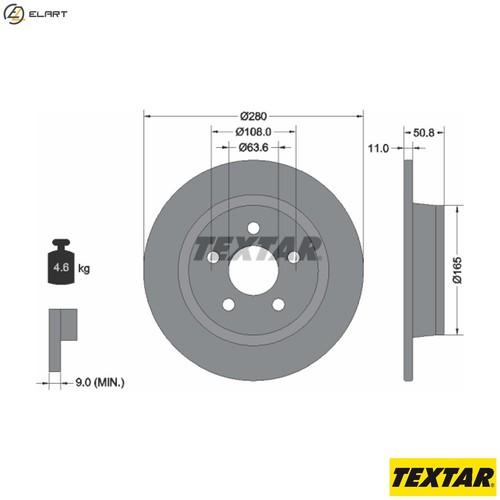 Brake disc 92326403 for - 2x,