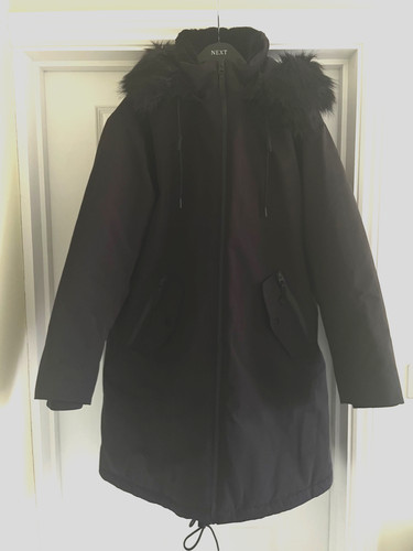 Ladies black faux fur - ladies,