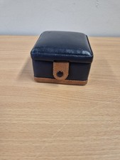 Dulwich Designs Navy Real Leather Travel Jewellery Box BN