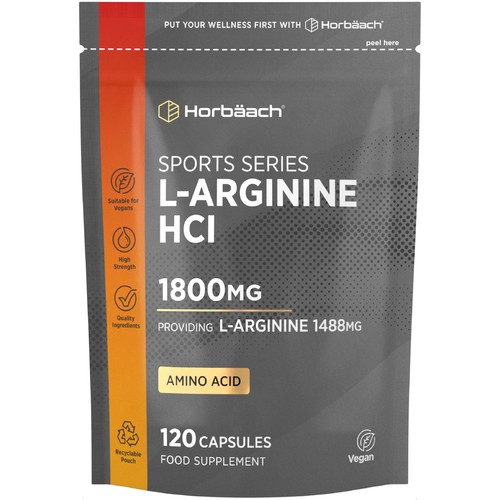 Arginine 1800mg 120 - l, capsules