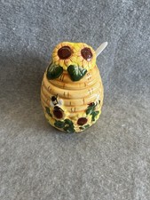 Yellow Sunflower Bee Ceramic