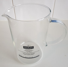 Bodum milk frothing jug pitcher 15cm coffee latte tall glass design Switzerland