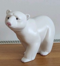 Large Ceramic Pereiras Polar Bear Made In Portugal Unusual Matt Finish