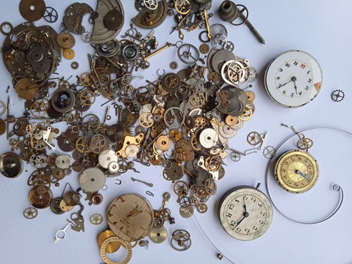 Steampunk craft parts watch - steampunk,