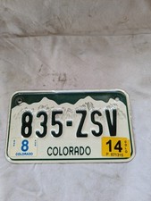 Colorado Motorcycle Number