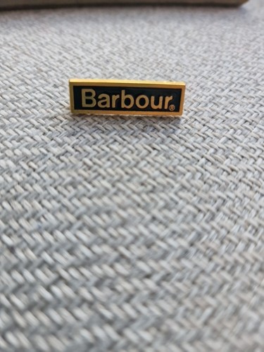 Barbour vintage enamel pin - enamel,