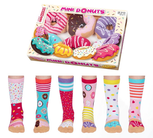 Mini donuts odd socks gift - donuts,