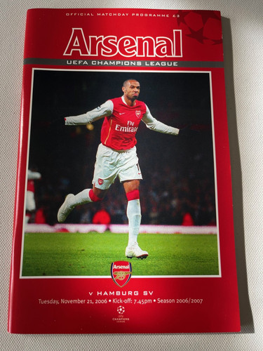 Arsenal hamburg programme - sv,