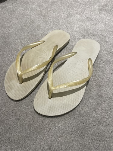 Cream havanianas flip flop - cream,