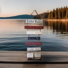 Metal Bathroom Plaque! Funny Birthday  Gift! ? ?