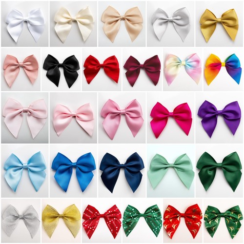 Large satin bows 10cm - 10cm, wide