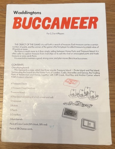Waddingtons buccaneer board - waddingtons,