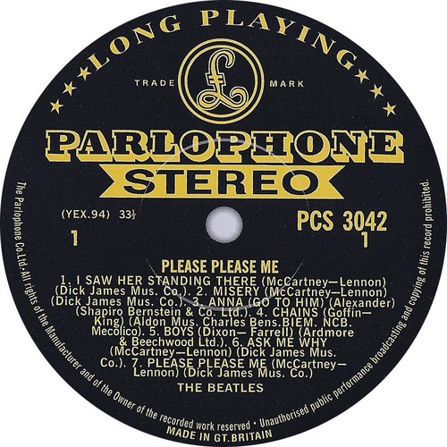The beatles record label - the,