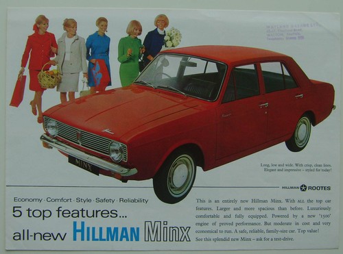 Hillman minx saloon - hillman,
