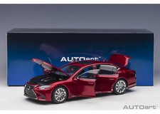 Lexus LS500H 2018 Metal Red Black Interior LHD Autoart 78869 1:18 Rouge USA Car
