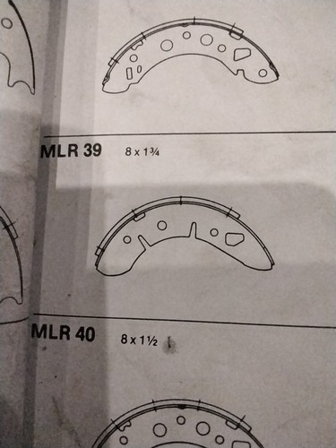 Front brake shoes for talbot - ,