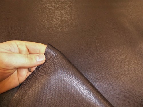 Brown snakeskin style faux - snakeskin,