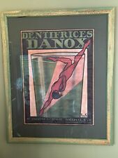 Art Deco original poster designed by Rouffe, French, Dentifrices Danox 