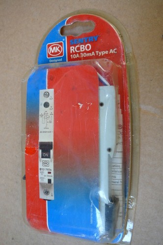 Sentry 10a rcbo - mk, type