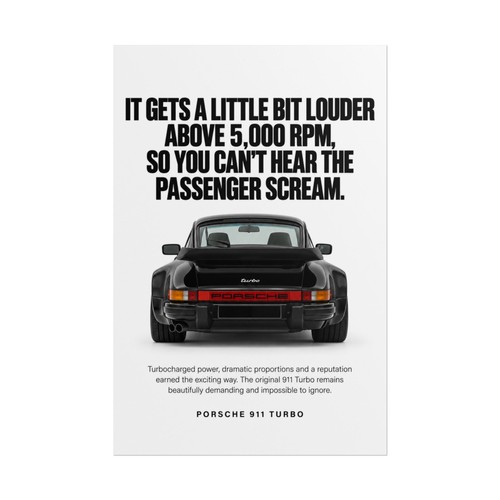 Porsche 911 turbo poster - porsche,