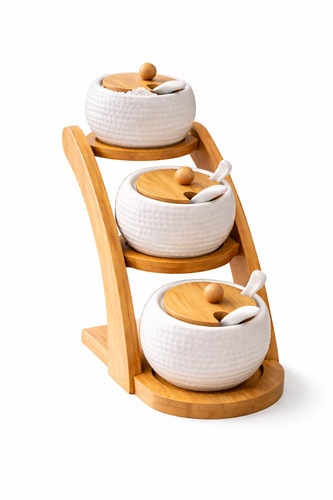 Ceramic condiment jar - condiment, set