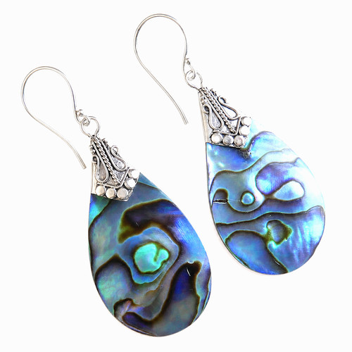 Paua abalone shell terdrop - shell,