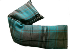 Tartan Wheat Bag Aqua Check