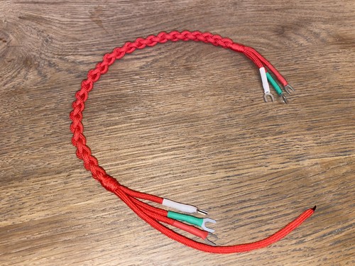 Red plaited gpo bell - red,