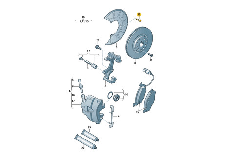 Genuine volkswagen brake - vw,