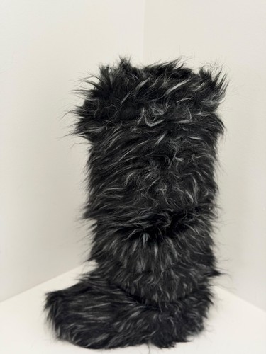 Black shaggy faux - black, yeti