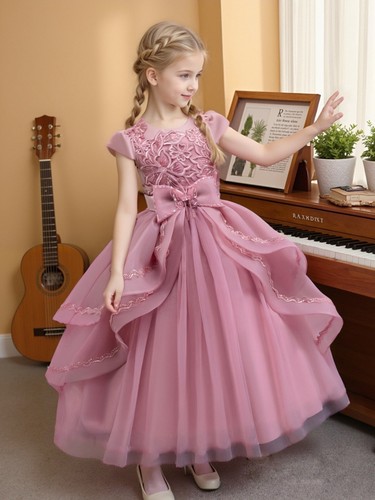Kids girls lace bridesmaid - girls,