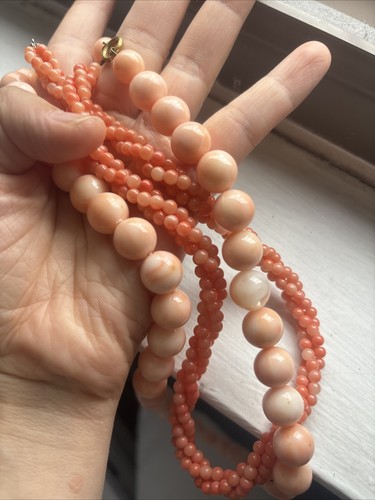 Beautiful faux coral necklaces - beautiful,