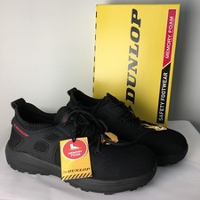 Dunlop Arizona SB Mens Black / Red Safety Shoes Trainers Memory Foam UK 10