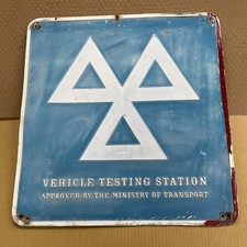 Large Metal Vintage MOT Sign Department Of Transport Classic Car Garage Mancave