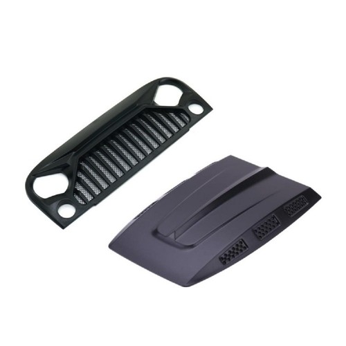 Car black hood front - 1/10,