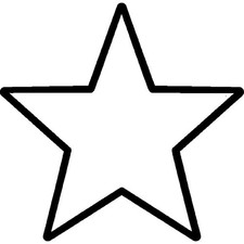 'star' Unmounted Rubber Stamp