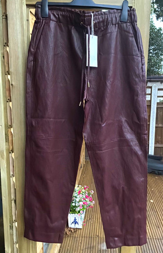 Zara women burgundy faux - zara,