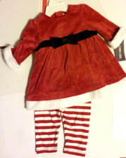 Infant Girl Christmas Santa