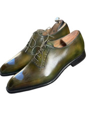 Handmade green leather - handmade,