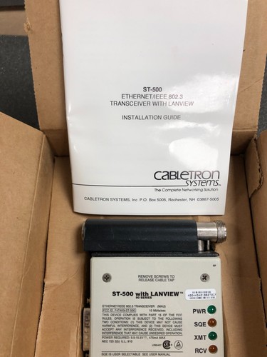 Cabletron systems 500 - systems, st-500