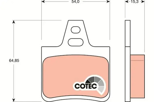 Brake pads gdb1247 trw - gdb1247, for
