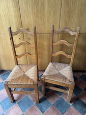 Vintage Oak Dining Chair Set