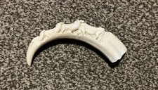 Carved boar tusk - carved,