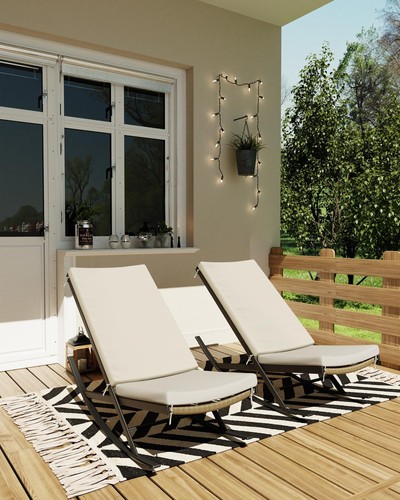 2pack garden rattan - rattan, rocking