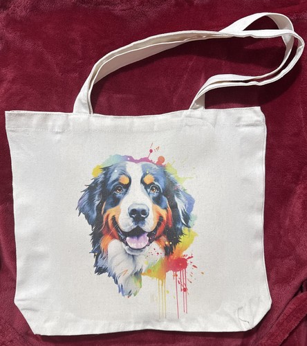 Bernese mountain dog tote - tote, bag