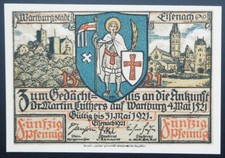 Eisenach, 50 Pf. Emergency