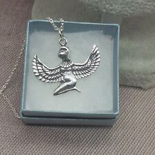  Winged ISIS PENDANT-925 solid sterling silver pendant - 38 mm