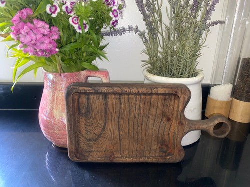 Vintage hand carved solid wood - solid,